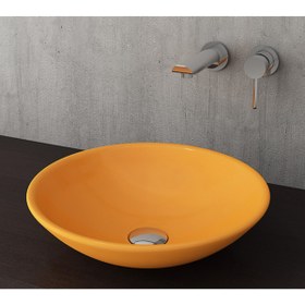 Resim Bocchi Venezia Çanak Lavabo Mandalina Sarısı 40 Cm 1120-021-0125 