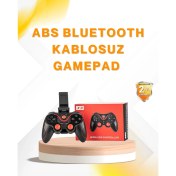Resim Kablosuz Bluetooth Gamepad Pc Android Tv Uyumlu Oyun Kumandası 