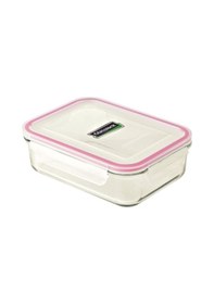 Resim Glasslock Dikdörtgen Cam Saklama Kabı 2000 Ml Şeffaf 