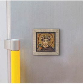 Resim I. Justinianus Büyük Jüstinyen Baskılı Mdf Magnet 7x7 225 