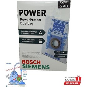 Resim Bosch Uyumlu G All Hygienic Power Power Protect Toz Torbası 4 Adet 