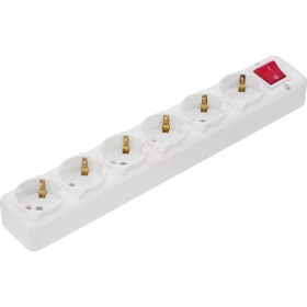 Resim Piramit 6'lı Anahtarlı Grup Priz 