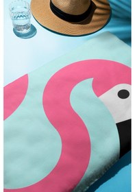 Resim Dijital Baskı Plaj Deniz Havlusu Flamingo Desenli Peştamal Hvl0212 Renkli 