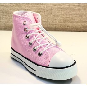 Resim Cool Luıs Uzun Lastik Bağcıklı Keten Ayakkabı Pembe 