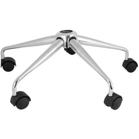 Resim TAKA AMORTİSÖR Metal Yıldız Ayak Ofis Koltuğu Ayağı+ 5 Adet Tekerlek- Yönetici Ofis Çalışma Koltuğu Ayağı 