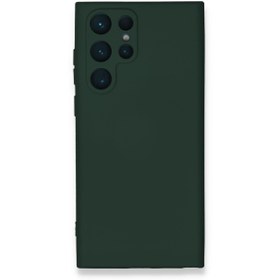 Resim artlab Art Galaxy S24 Ultra Kılıf Nano İçi Kadife Silikon - Koyu Yeşil Lab 
