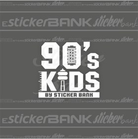 Resim Sticker Bank Araba Sticker 90`s Kids 