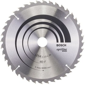 Resim Bosch Optiline Wood 254 x 30 MM 40 Diş Daire Testere Bıçağı - 2608640438 