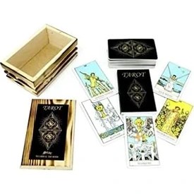 Resim Storemax Star Tarot Oyun Kartı Ahşap Kutulu 