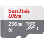 Resim Sandisk Ultra 256GB 100MB/S Microsdxc Uhs-I Hafıza Kartı SDSQUNR- 