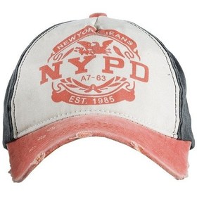 Resim Perlotus Nypd Logolu New York Eskitme Spor Kep Şapka Turuncu 