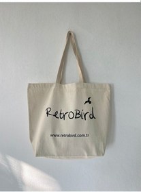 Resim Retrobird Bez Çanta Unisex Krem Krem 