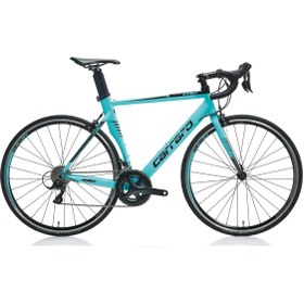 Resim Carraro Race 042 Aero 28 Jant 18 Vites 54 Cm Kumpas Fren Yol Bisikleti - Turkuaz -antrasit-siyah Turkuaz 