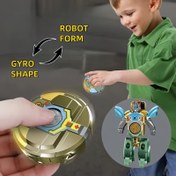 Resim 360° Dönüşlü Mekanik Deformasyon Fidget Spinner Robot - Dayanıklı ABS Reçine, Öğrenciler ve Masaüstü İçin Yaratıcı Boş Zaman Oyuncak, Okula Dönüşte Olmazsa Olmaz, Geleceksel Tasarım 