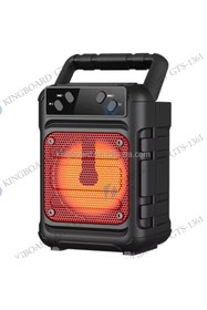 Resim greatnice GTS-1361 Taşınabilir Kablosuz Bluetooth Hoparlör | Extra Bass | Renkli LED Işık | 