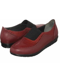 Resim Costo Shoes DRL7019 Bordo 4 Mevsim Gündelik Rahat Geniş Kalıp Büyük Numara Kadın Ayakkabısı 