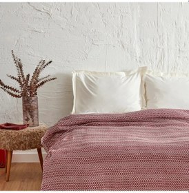 Resim Levi Bordo Çift Kişilik Pike Bordo 