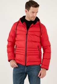 Resim Buratti Kapüşonlu Cepli Slim Fit Şişme Mont Erkek MONT 6490001 