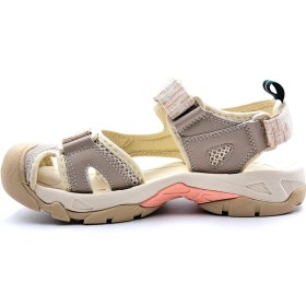 Resim Humtto HM740093B Kadın Outdoor Trekking Spor Sandalet Bej Tekstil Malzeme Suya Dayanıklı Cırtlı Tasarım 
