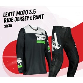 Resim Leatt Moto 3.5 Rıde Siyah Jersey Pantolon Takım 