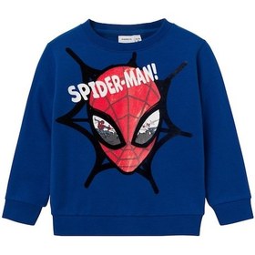 Resim Name It Spiderman Mavi Erkek Çocuk Sweatshirt 13221195 001 Mavi 