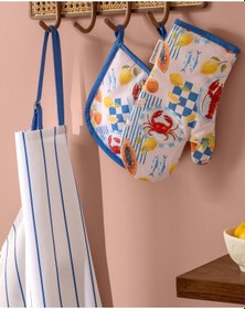 Resim Madame Coco La Mer Vintage 3'lü Mutfak Seti - Mavi 8684427279601 Mavi 