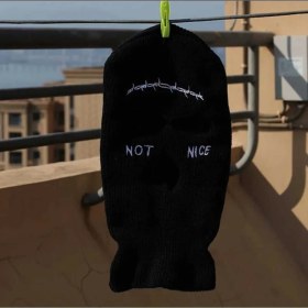 Resim Dükkan Design Not Nıce Siyah Kar Maskesi 