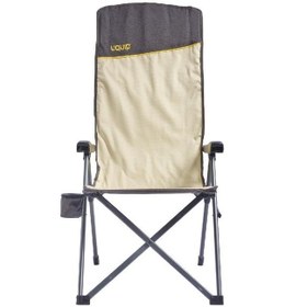 Resim Uquip Justy Xl 3 Pozisyonlu Konforlu Katlanır Kamp Sandalyesi Boulder Siyah 