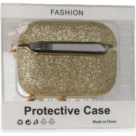 Resim İlk El Grup Airpods 3 (3.nesil) Spell Simli Kılıf - Gold 