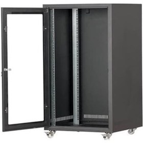 Resim Setrack 19" 12U 600x600 4 Kapak Açılabilir Tekerlekli Rack Kabinet 