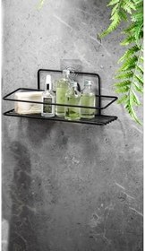 Resim Sas Haus Ömür Boyu Paslanmaz Banyo Mutfak Rafı Şampuanlık Banyo Düzenleyici Siyah Tş-01 