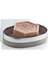 Resim Mimoza Çizgili Krom Katı Sabunluk 1 Adet Y-876 Altın - Bakır - Siyah 