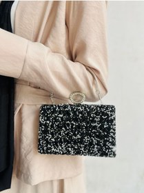 Resim Çanta Trend Kadın Kristal Taşlı Abiye Çantası Kına, Nişan, Düğün, Nikah, Mezuniyet Ve Balo 