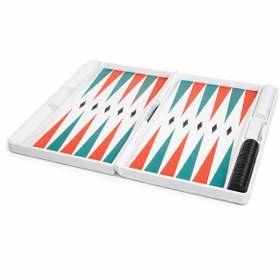 Resim DoBi3D Katlanabilir Tavla Seti 25x20 cm - 3D Baskı Özel Tasarım - Kompakt Tavla Oyunu 