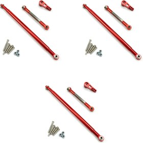 Resim Smooth12 3set MN86S MN86 MN86KS MN86K Mn G500 Yükseltme Parçaları Metal Direksiyon Çekme Servo Bağlantı Çubuğu 1/12, Kırmızı (Yurt Dışından) 