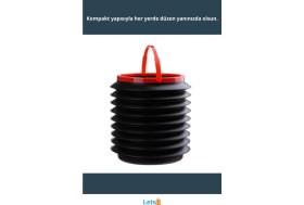 Resim Letsii Çok Amaçlı Katlanabilir Pratik Araç Içi Kova 4 Litre 
