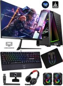 Resim IZOLY I5 10400f 16gb 512gb Rx550 4gb 24" Curved Gaming Pc En Iyi Masaüstü Oyun Oyuncu Bilgisayarı 