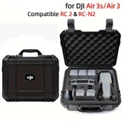 Resim DJI Air 3/Air 3S için Ekran Koruyucu ile Sert Plastik Depolama Çantası, Açık Hava Sırt Çantası Blac 