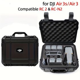 Resim DJI Air 3/Air 3S için Ekran Koruyucu ile Sert Plastik Depolama Çantası, Açık Hava Sırt Çantası Blac 