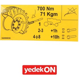 Resim AGCO Dekoratif Etiket - Massey Ferguson | LA342000036 