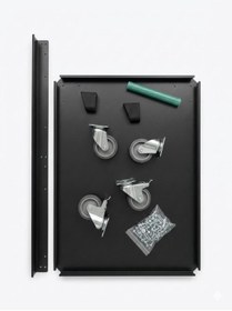 Resim Dolapsan Metal Dolapsan Parça Taşıma Arabası 