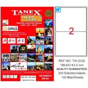 Resim Tanex Laser Etiket 100 YP 199.6x143.5 Laser-Copy-Inkjet TW-2002 