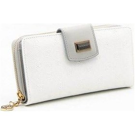 Resim Silver Polo Sp928 Kadın Cüzdan & Kartlık Logolu Beyaz-a.gri 