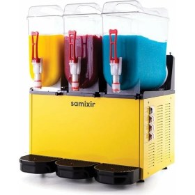 Resim SAMIXIR Slush Triple Meyve Suyu Dispenseri 12+12+12 Litre 