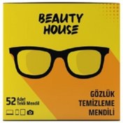 Resim Beauty House Gözlük Temizleme Mendili 52'li 