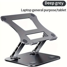 Resim Willowhaven Gri Macbook Bilgisayar Dizüstü Tablet Standı Katlanır Ayarlanabilir Alüminyum 