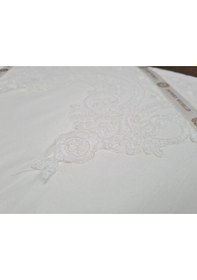 Resim Fransız Güpürlü Sultans Nevresim Takımı Krem 