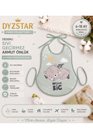 Resim DYZSTAR Desenli Sıvı Geçirmez Armut Önlük Boyundan ve Belden Bağlamalı Bebek Mama Önlüğü 6-18 Ay 