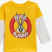 Resim Erkek Bebek Bugs Bunny Lisanslı Tişört Pamuklu 