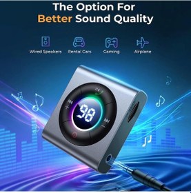 Resim Joyroom Jr-cb2 Wireless Transmitter 2'si 1 Arada Kablosuz Verici/alıcı-koyu Grı 